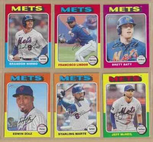 2024 Topps Heritage NEW YORK METS Base Team Set of (10) Alvarez Mauricio Lindor - Picture 1 of 2
