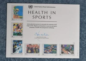 Tarjeta de recuerdo Health in Sports 1988 - Como nueva - Imagen 1 de 1
