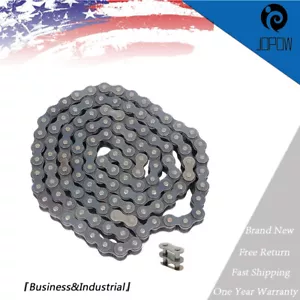 #80 10ft Stainless Steel Roller Chain x with Free Connecting Links 1 connector - Picture 1 of 10