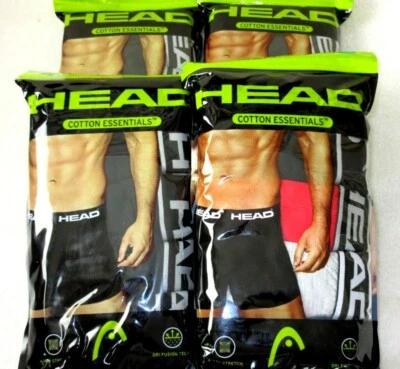 Paquete de 5 calzoncillos boxer Head Cotton Essentials para hombre colores lisos envío gratis nuevos con etiquetas Foto 1 de 4