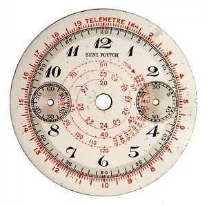Reloj de pulsera cronógrafo Early Vint Hanhart Cal 40/50 41/51 42/52 esfera 1930 - Imagen 1 de 2