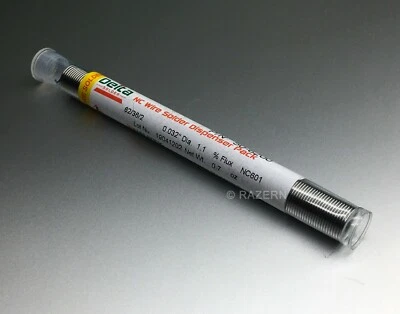 NOVO Qualitek Delta 0,7 oz tubo 0,032 fluxo de núcleo sem limpeza 62/36/2 solda de fio de prata - Imagem 1 de 2