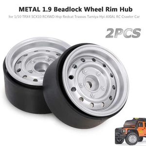 2PCS Metall 1,9 Zoll Radnabe Felge Beadlock Für 1/10 Crawler Car V3W3 - Bild 1 von 6