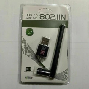 300 Mbps Bezprzewodowa karta sieciowa USB WiFi Karta LAN z anteną 802.11N do PC A5 - Zdjęcie 1 z 1
