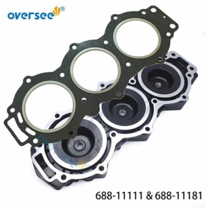 688-11111 Head Cylinder & 688-11181 Gasket For Yamaha Outboard 2T 85 90HP Parsun - Picture 1 of 8
