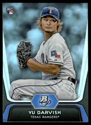 2012 Bowman Platinum Yu Darvish Rookie Texas Rangers #9 - Image 1 of 2