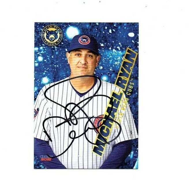 Michael Ryan signed autograph 2021 South Bend Cubs baseball card Indiana PA b - Image 1 of 1