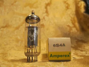 Vintage NOS NIB Amperex Bugle Boy 6S4A Vacuum Tubes Bitmatic Tested Canada - Picture 1 of 1