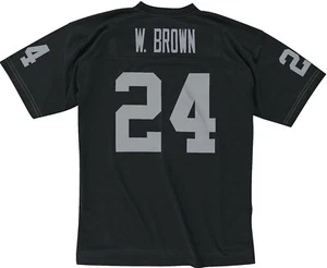 OAKLAND RAIDERS WILLIE BROWN #24 MENS MITCHELL & NESS LEGACY JERSEY LAS VEGAS NW - Picture 1 of 5