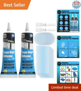 Ultra-Strong Waterproof Inflatable Repair Kit & PVC Glue | Clear Patches 60ml... - Picture 1 of 9