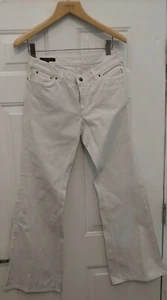 GUCCI STIVALETTO DONNA BIANCO SPORCO COTONE TAGLIO FONDO SVASATO DENIM TAGLIA 46 MADE IN ITALY - Foto 1 di 12