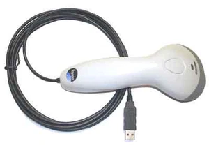 Escáner de código de barras Metrologic blanco MS9520 con cable USB de 10 ft ¡PLUG AND PLAY! - Imagen 1 de 1