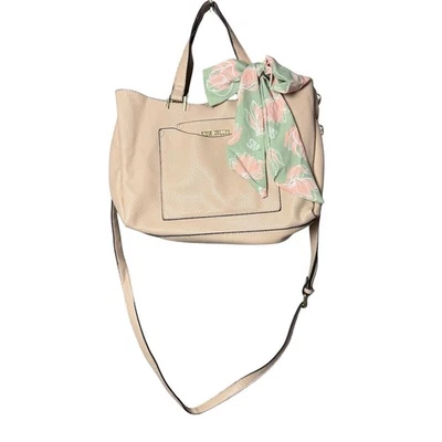 Steve Madden Beige Convertible Bandolera Cartera Bolso de Mano con Bolsa Extraíble Foto 1 de 4