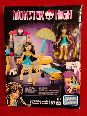 Mega Bloks Monster High Cleo's Gore-Geous Vanity 87 Pcs Playset - NEW - Image 1 of 3