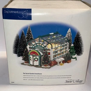 Department 56 Snow Village The Secret Garden Gewächshaus #54949 wird nicht mehr hergestellt NEU! - Bild 1 von 7