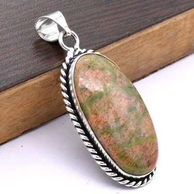 Unakite Ethnische Handgemachte Anhänger Schmuck 0,6" P 1726 - Bild 1 von 4