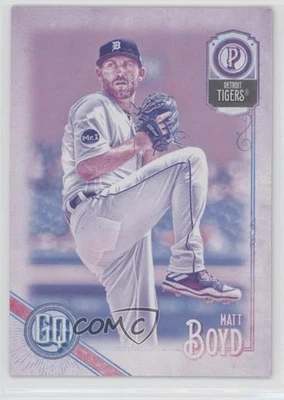 2018 Topps Gypsy Queen Missing Black Plate Matthew Boyd Matt Boyd #34 - Image 1 of 2