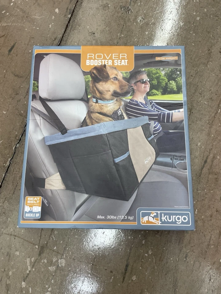 NUEVO asiento elevador para perros brezo de Kurgo gris/azul costa, tiene capacidad para 30 libras. Foto 1 de 3