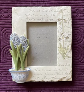 Unbranded Photo Frame 6"W x 7 3/4"H, 3D Flower Pot, Photo Area 3"W x 4 1/2"H - Picture 1 of 7