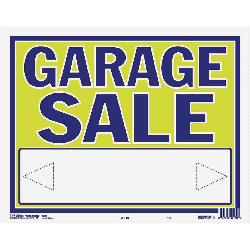 Hy-Ko 18.5 x 14.5 Neon Sign, Garage Sale SPN-110 Hy-Ko SPN-110 029069225100 - Image 1 of 1
