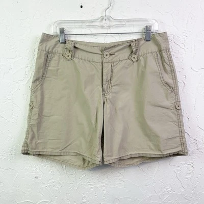 Vintage y2k Beige Tan Roll Up Cargo Shorts Size 13 - Image 1 of 4