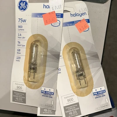 2 GE T4 Bulb Type G8 Base  - Image 1 of 4