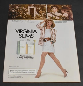 1984 Printwerbung sexy Mode lange Beine Dame blond Virginia schlanke Strumpfhose Schönheit - Bild 1 von 1