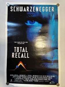 VTG 1990 Total Recall Promo Movie Poster VHS Release 41”x 27” - Picture 1 of 16