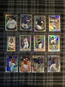 Lot of 12 Bowman Chrome Mini Refractors Rcs MLB Baseball - Picture 1 of 2