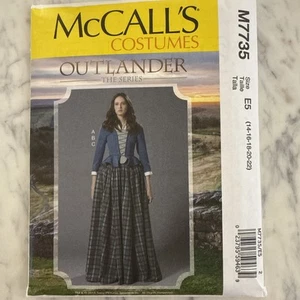 McCalls Pattern M7735 Sz 14-22 Outlander Top Skirt Cosplay Costume - Picture 1 of 3