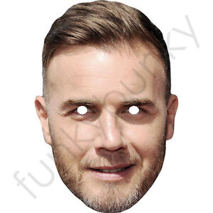 Gary Barlow - Take That - Celebrity Card Mask. All Our Masks Are Pre-Cut!