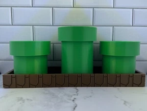 Nintendo Mario Warp Pipe 3D Printed PLA succulent Planter - Picture 1 of 12