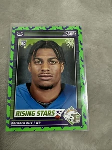 Brenden Rice RC 2024 Score Treat Rising Stars Green Bats #6 ROOKIE NFL - Bild 1 von 2