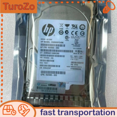 HP 652583-B21 600GB 10K 2.5" SAS 6G SC ENT HDD 653957-001 0 HOURS NEW - Image 1 of 4