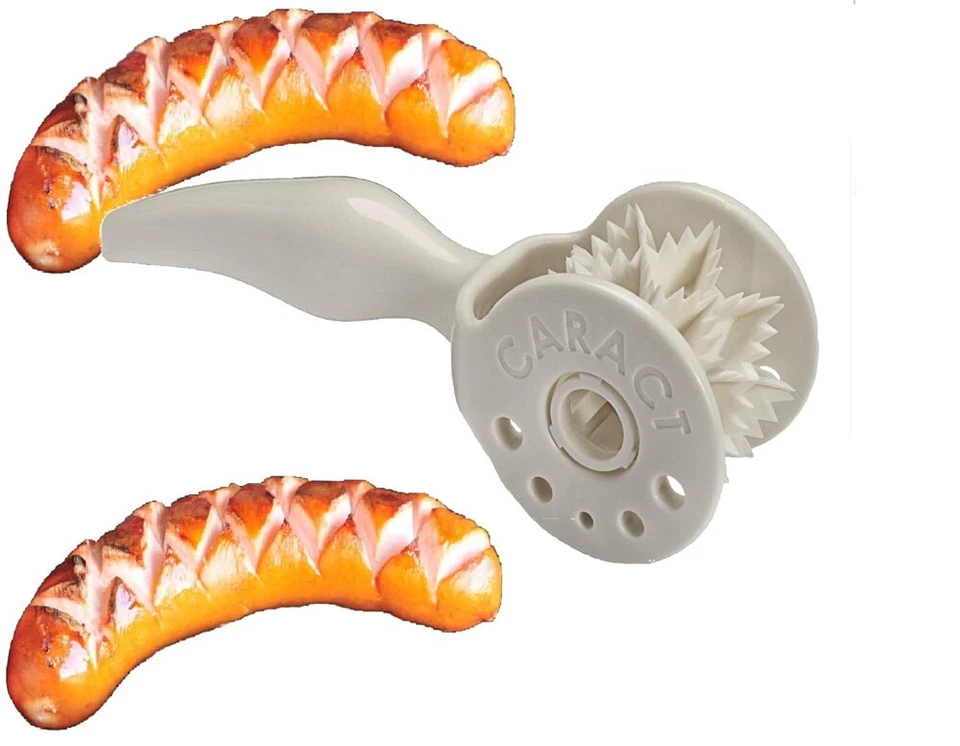 Rodillo de salchichas CARACT rodillo de salchichas cortar salchichas parrilla roja barbacoa Ritzer MiG