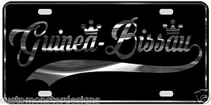Guinea Bissau License Plate All Mirror Plate & Chrome and Regular Vinyl Choices - Bild 1 von 2