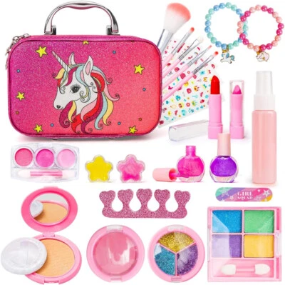 MELAND Kinder Schminksets - Einhorn Mädchen Schminkset mit Schmuck für Mädchen Alter