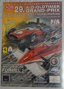 Vintage Motorsport A2 Poster - 2001 AvD Old Timer Grand Prix Nurburgring - Picture 1 of 6