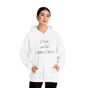 C'est La Vie Mon Cheri Unisex Heavy Blend™ Hooded Sweatshirt - Picture 1 of 6