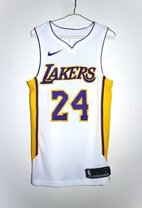 Authentic Nike Los Angeles Lakers Kobe Bryant Sunday White Jersey 40 Small - Picture 1 of 4