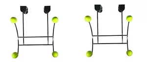 2 pack Over the Door Rack Coat Rack Door Hook Hanger - Picture 1 of 5