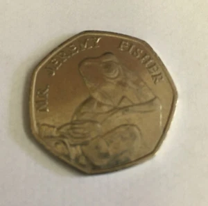 50p Münze - 2017 - Mr Jeremy Fisher - Beatrix Potter - Bild 1 von 2