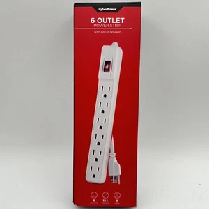 CyberPower 6-Outlet Power Strip 3ft Cord CYBGS60304 - Picture 1 of 4