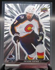 Devon Toews 2023-24 Upper Deck Outburst Silver Parallel Card #46