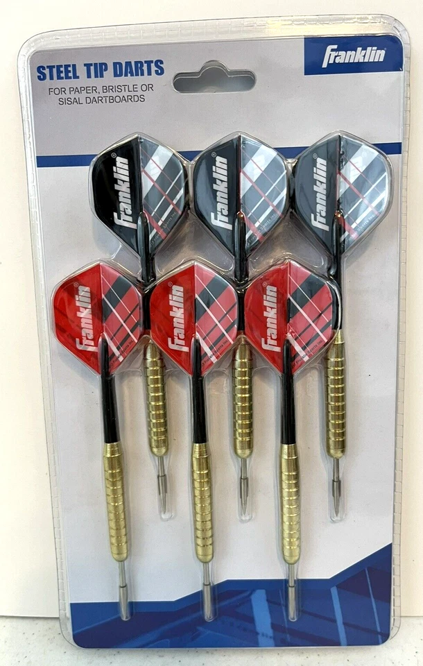 Franklin Sports Xs100 Steel Tip Dart Set 6pk