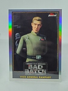 VICE ADMIRAL RAMPART 2022 Star Wars Topps Finest Bad Batch Refractor #BB-7 C2