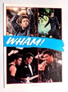 WHAM LIVE GEORGE MICHAEL / ANDREW RIDGELEY / REVISTA RECORTE DE PÓSTER DE PÁGINA COMPLETA - Imagen 1 de 2