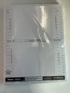 100PK FELLOWES NEATO PHOTOMATTE CD CASE  2 TRAYLINERS W SPINE#69142, FREE SHIP - Picture 1 of 1