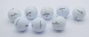 Lot of 8 Mohegan Sun Casino Logo Golf Balls: Callaway & Titleist - Picture 1 of 5