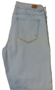 Jordache Jeans Women's Acid Wash Mid Rise, Super Skinny Crop Jeans Size 12 - Picture 1 of 14